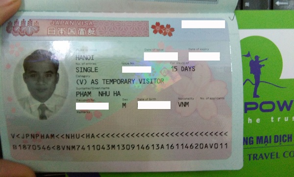 Chúc mừng anh Phạm Như Hà đã có được visa du lịch Nhật Bản